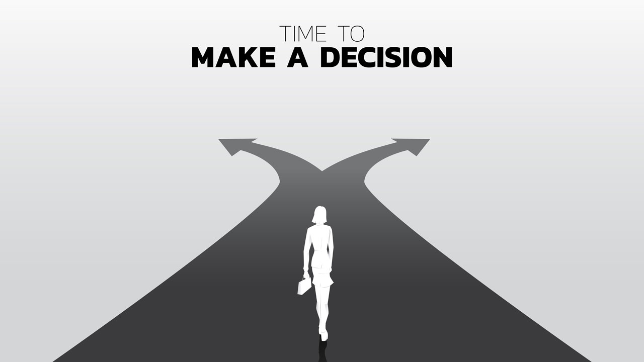 Imagem em desenho de uma empresária no momento da escolha da aceleradora de vendas ideal