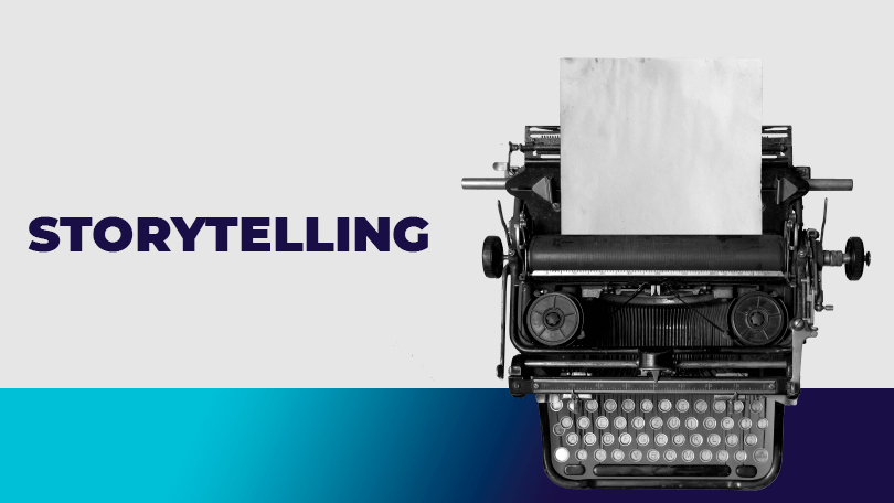 máquina de escrever para storytelling