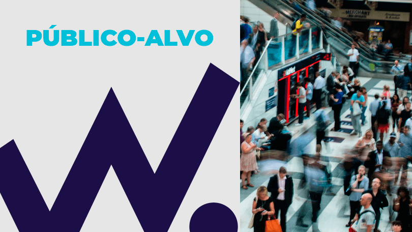 Mar de pessoas que precisa de uma estratégia completa de marketing e vendas para atingir o público-alvo