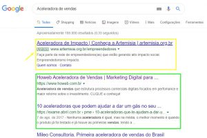 Imagem que mostra uma busca no Google com os melhores colocados que usaram estratégias de SEO