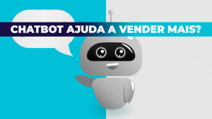 Imagem de um robô de chatbot dando oi
